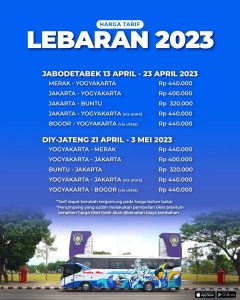 Harga Tiket Lebaran 2023